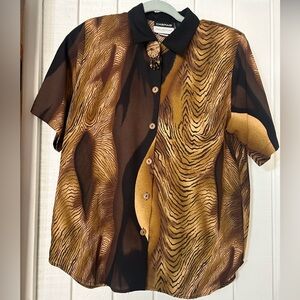 Cabrais Collection Women’s Short Sleeve Blouse